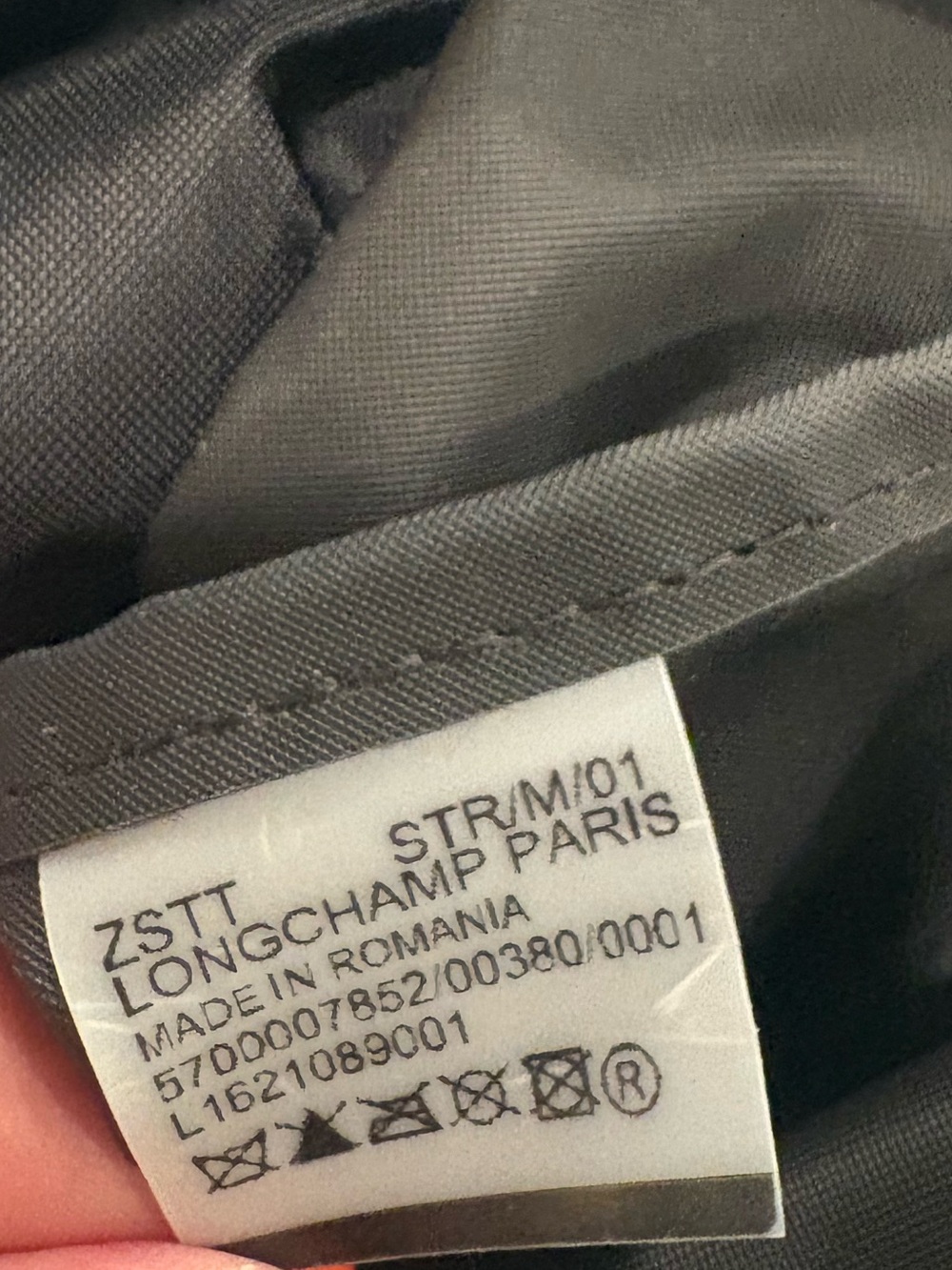 Longchamp Black Nylon Tote with Brown Leather Trim - Picture 4 of 4
